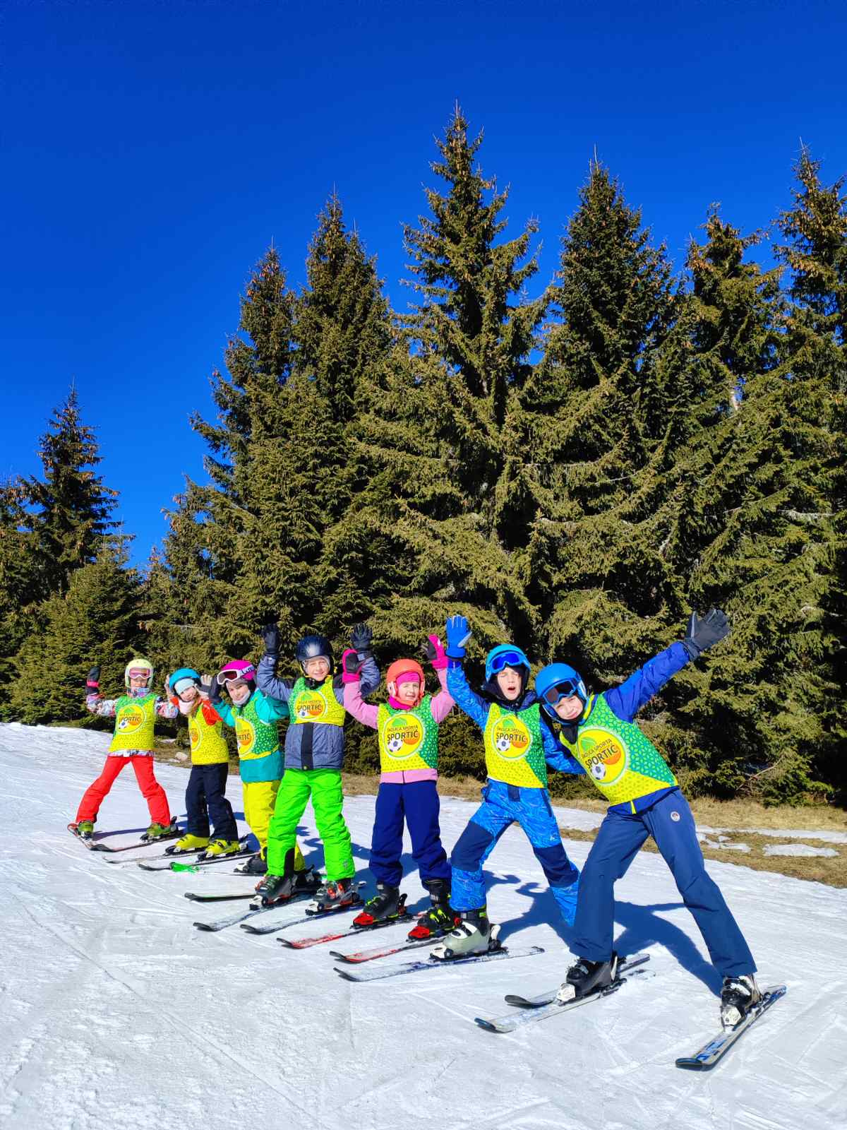 Deca na zimskom ski kampu